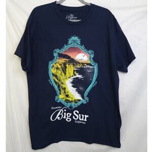 Kid Dangerous Big Sur California Graphic Tee Size L Preppy Beach